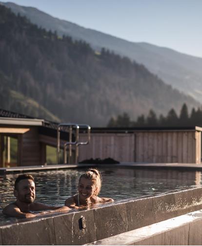 Two Guests in the Sky Pool