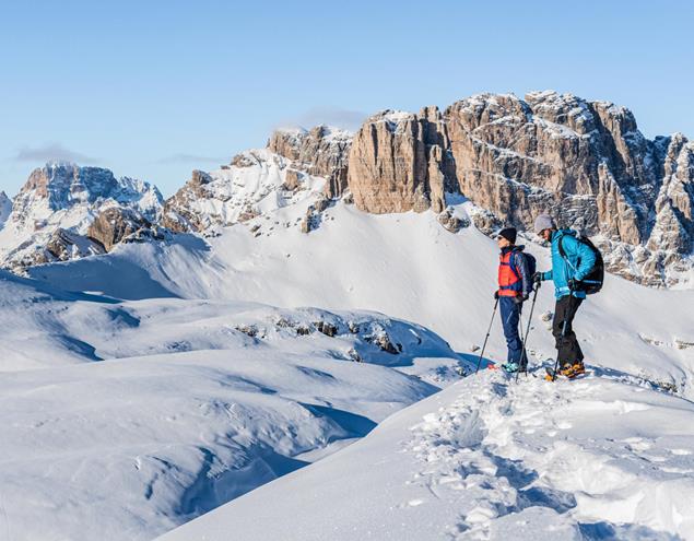 Ciaspolata nelle Dolomiti